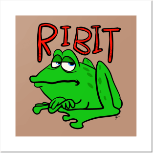 Ribit frog Posters and Art